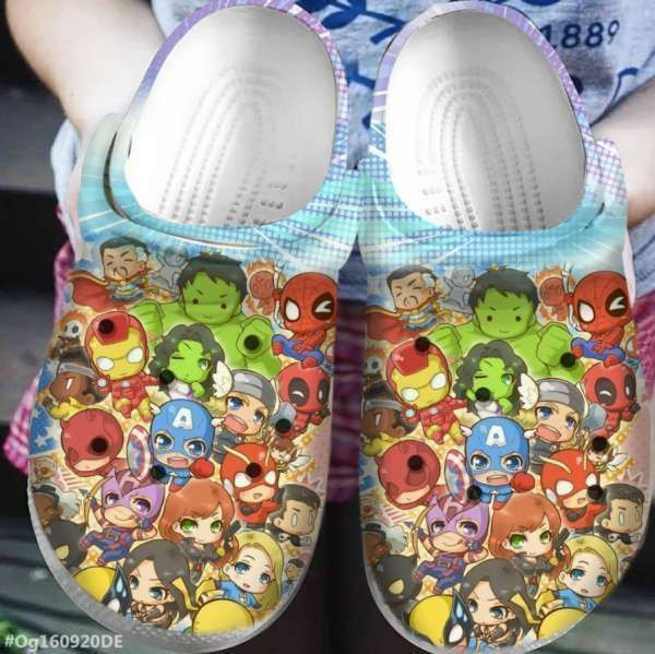 Marvel Heroes Chibi Clog Crocs Shoes
