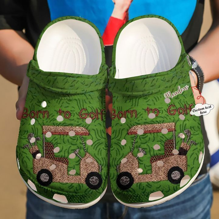 Golf Personalized Born To Clog Crocs Shoes