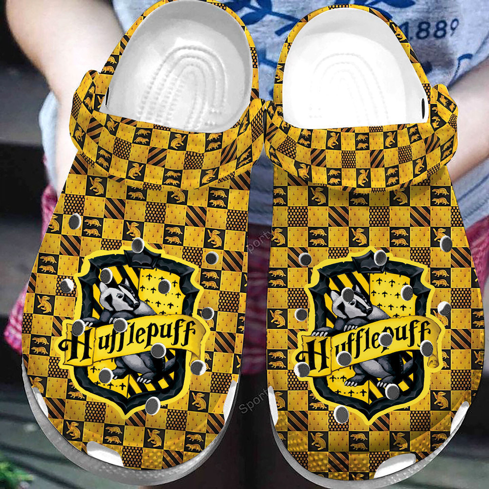 Amazing Hufflepuff House Hp Clog Crocs Shoes