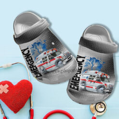 Emergency Driver Car Ems Metal Croc Crocs Shoes Gift Grandpa Father Day 2022- Ems Son Crocs Shoes Croc Clogs Gift Birthday Coworker