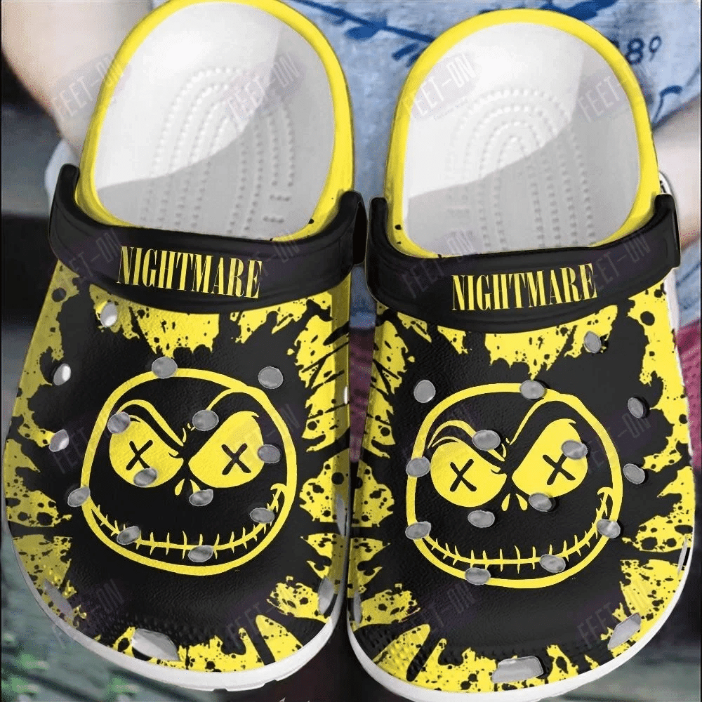 Nightmare Jack Skellington Horror Movie Halloween Classic Clogs Crocs Shoes