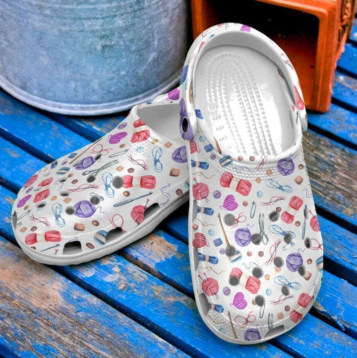 Crochet Materials Classic Clogs Crocs Shoes