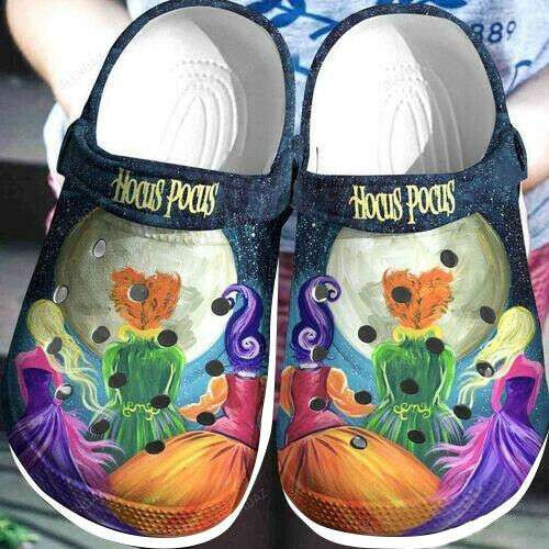 Halloween Hocus Pocus Colorful Crocband Clogs