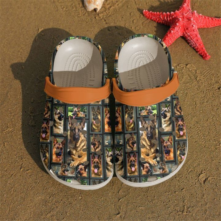 German Shepherd Pattern Classic Clogs Crocs Shoes