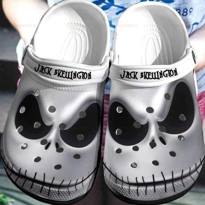 Horror Jack Skellington Face Crocband Clogs Crocs Shoes