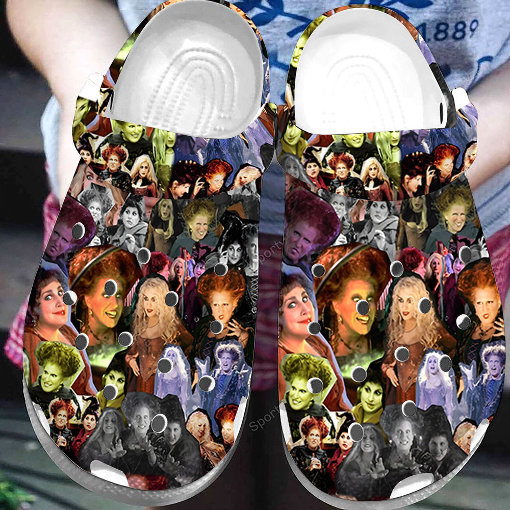 Hocus Pocus Witch Characters Halloween Clogs Crocs Shoes