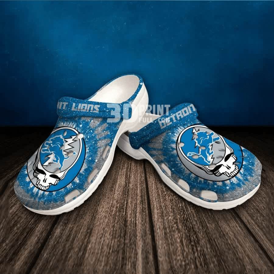 Detroit Custom Name Crocs Clog Shoes