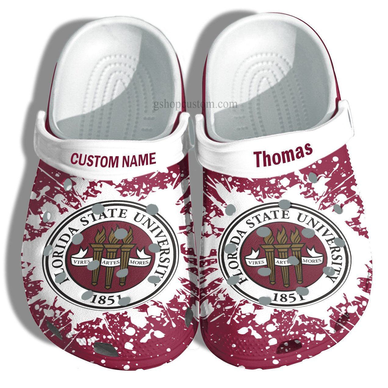 Florida State University Graduation Gifts Croc Crocs Clog Shoes Customize- Admission Gift Crocs Clog Shoes