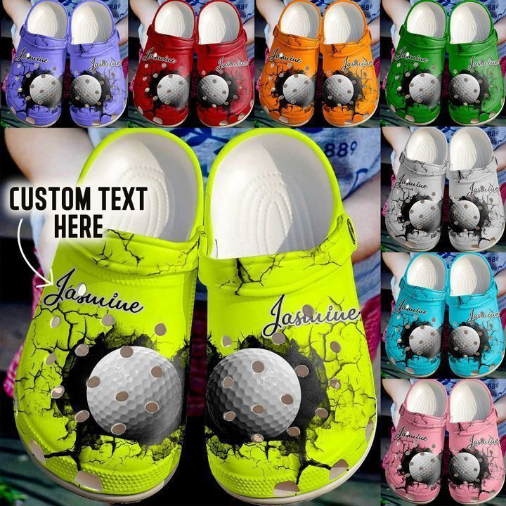 Golf Personalized Crack Wall Ball Clog Crocs Shoes