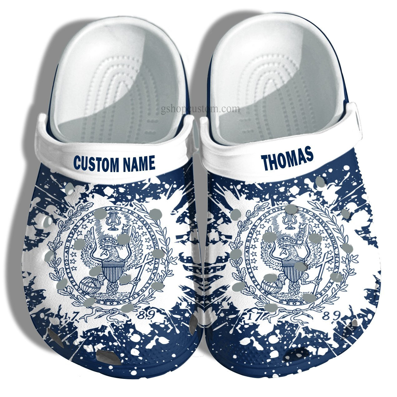 Georgetown University Graduation Gifts Croc Crocs Clog Shoes Customize- Admission Gift Crocs Clog Shoes