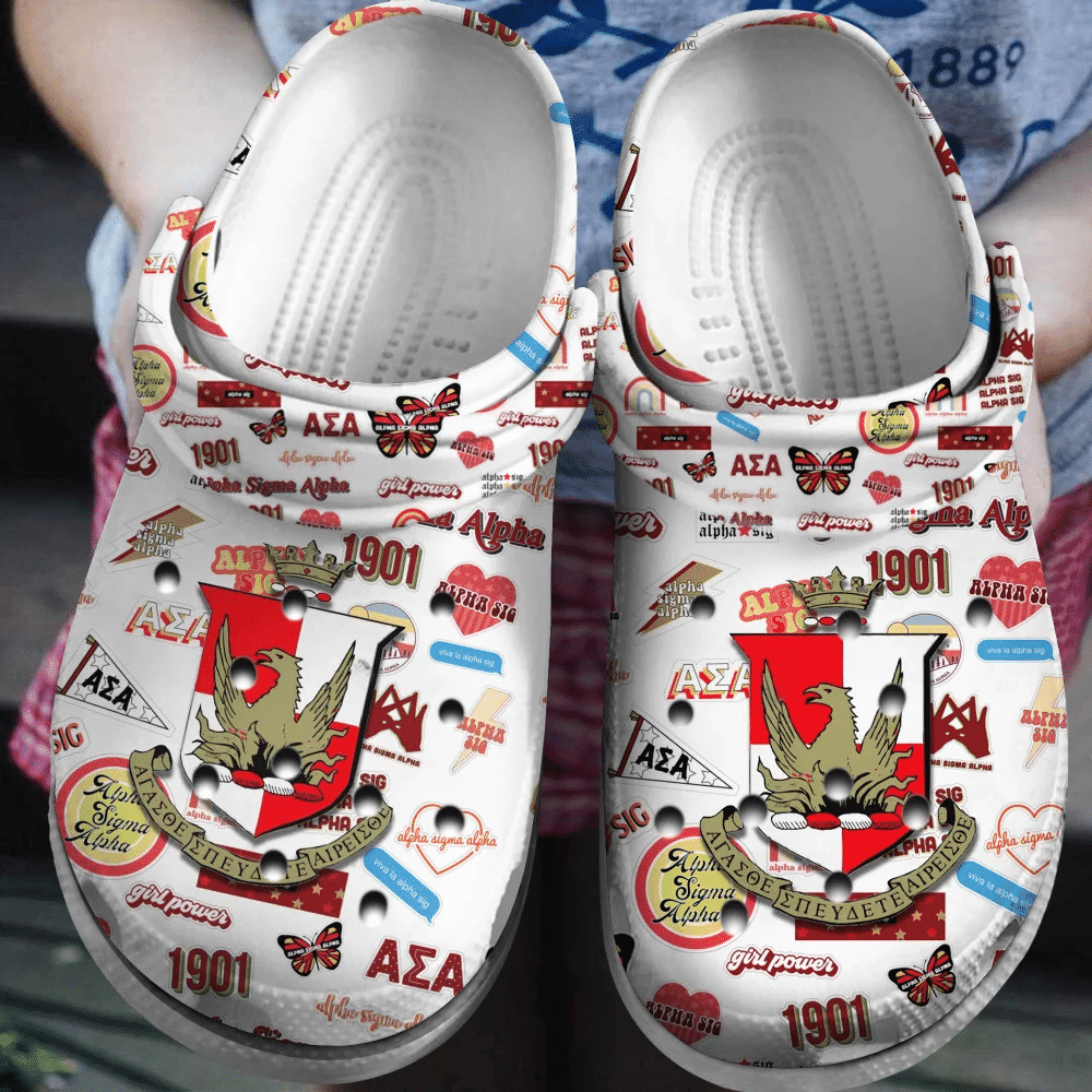 Alpha Sigma Alpha Classic Clogs Crocs Shoes