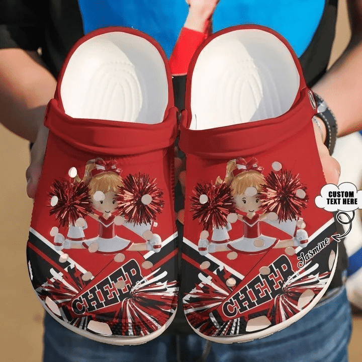 Cheerleader Personalized Cheer Up Classic Clogs Crocs Shoes