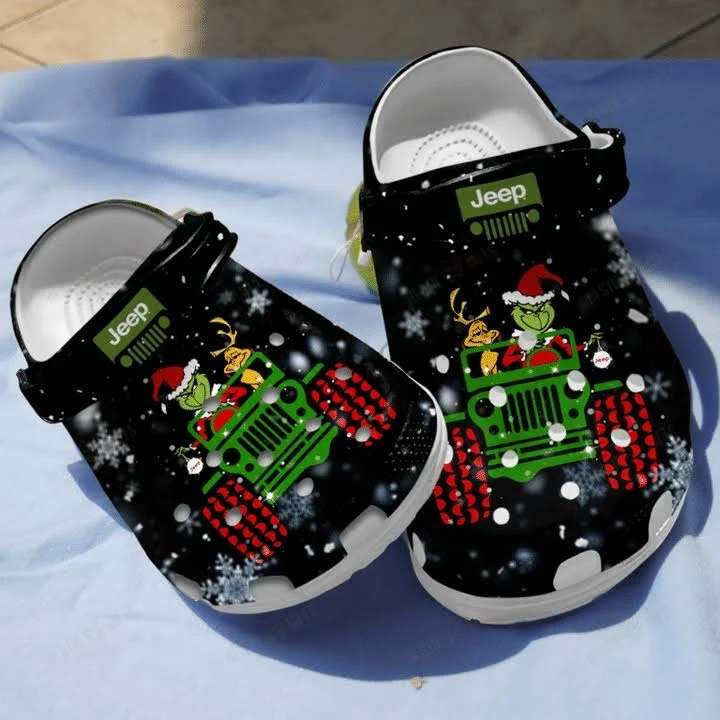 Christmas Jeep Crocband Clog Crocs Shoes For Jeep Lover