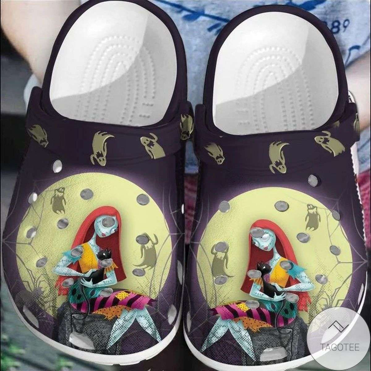 Halloween Sally Skellington Tnbc Crocband Clogs