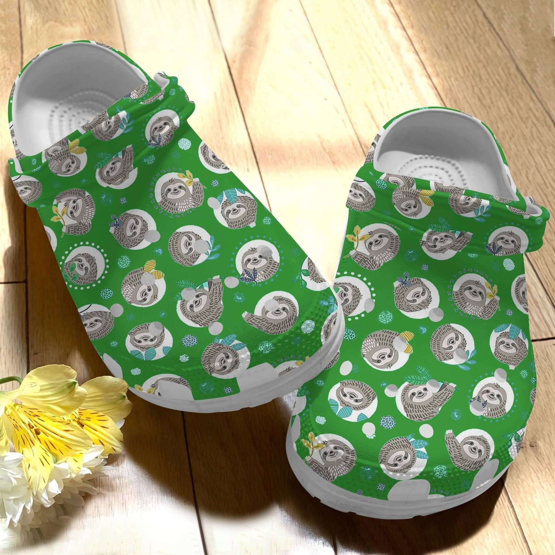 Adorable Sloths Crocs Shoes - Lovely Animal Crocbland Clog Birthday Gift