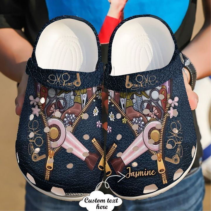 Hairstylist Personalized Zipper Clog Crocs Shoes