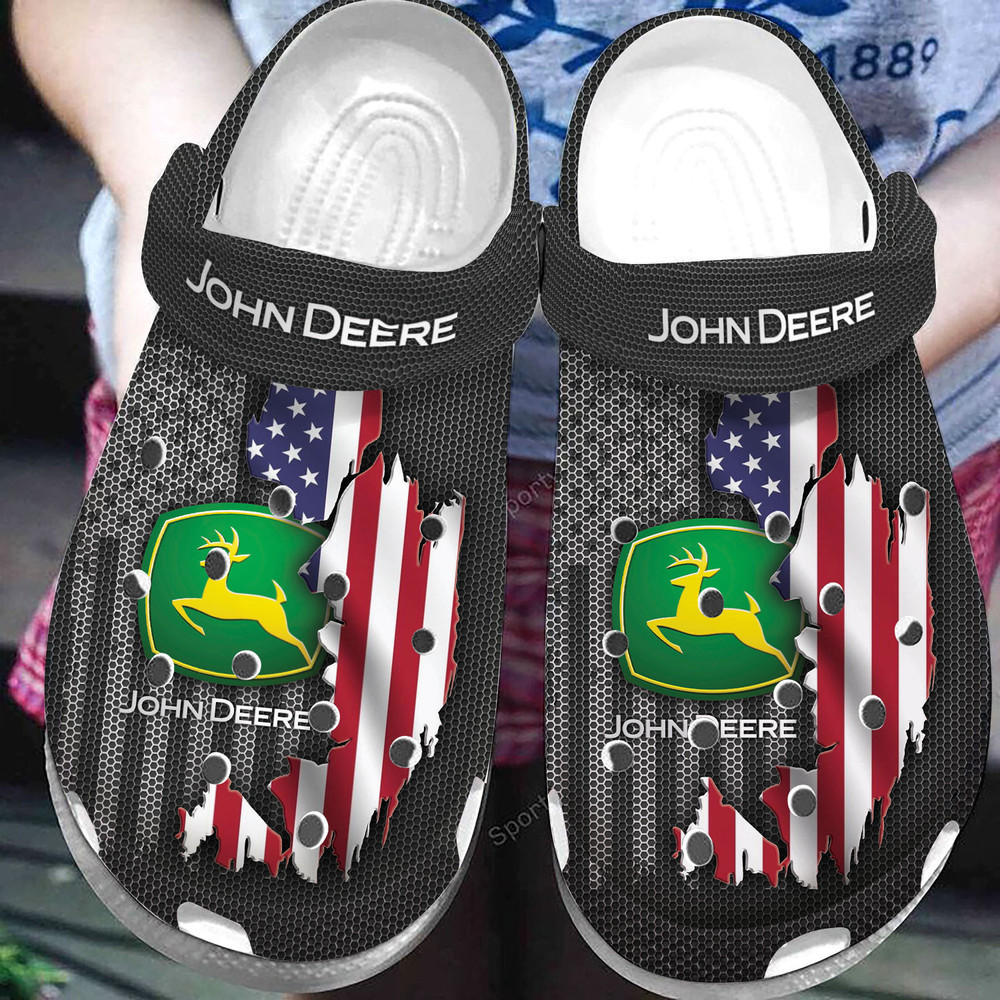 Crack Jd Equipment American Flag Clog Crocs Shoes