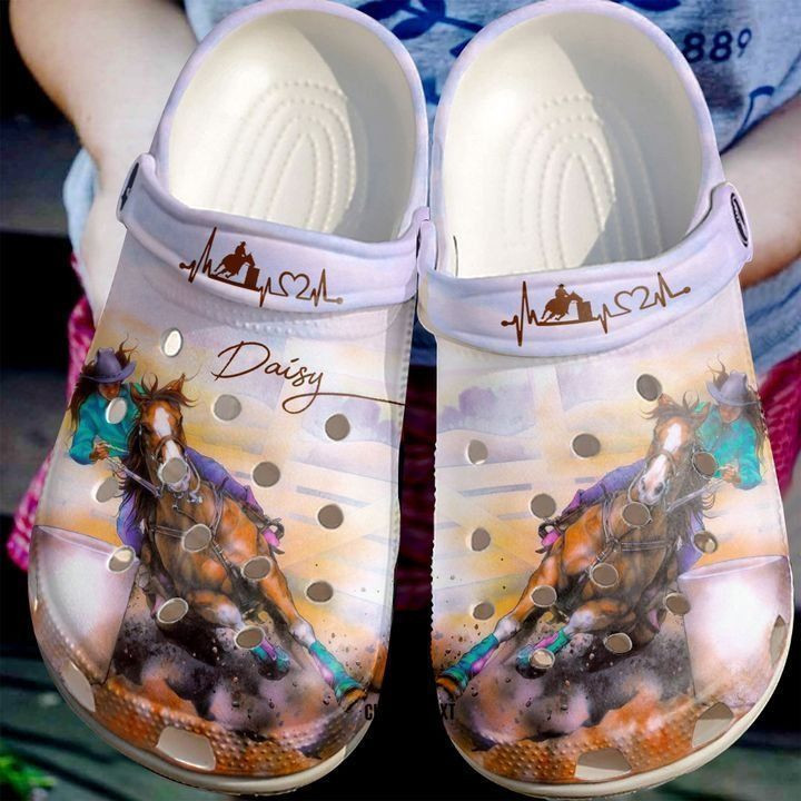 Barrel Racing Personalized Lover Classic Clogs Crocs Shoes