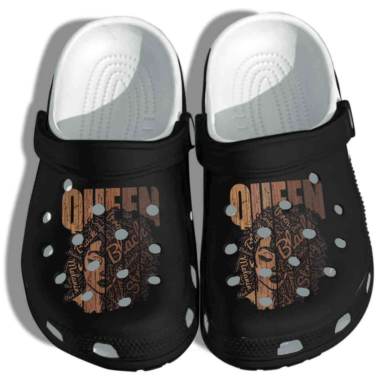 Black Pride Strong Brown Queen Crocband Clog Crocs Shoes