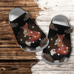 Fox Boho Art Croc Crocs Shoes Gift Grandma- Fox Girl Lover Crocs Shoes Croc Clogs Customize Gift Birthday