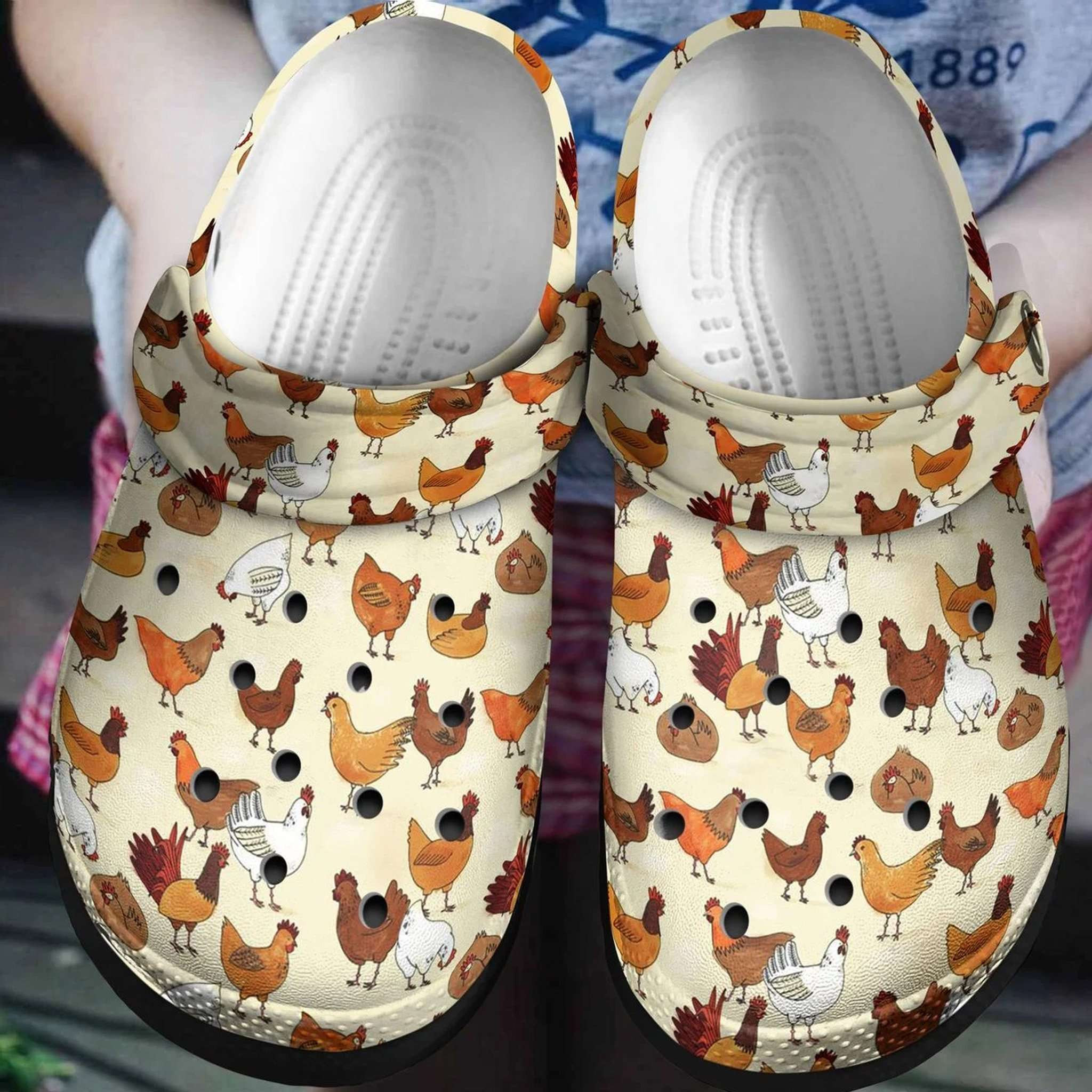 Farmer Chickens Lovers Crocband Clog Crocs Shoes