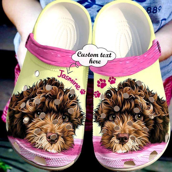 Labradoodle Personalized Fur Baby Classic Clogs Crocs Shoes