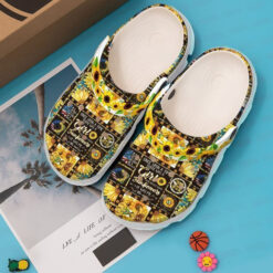 Hippie Girl Sunflowers Classic Clogs Crocs Shoes