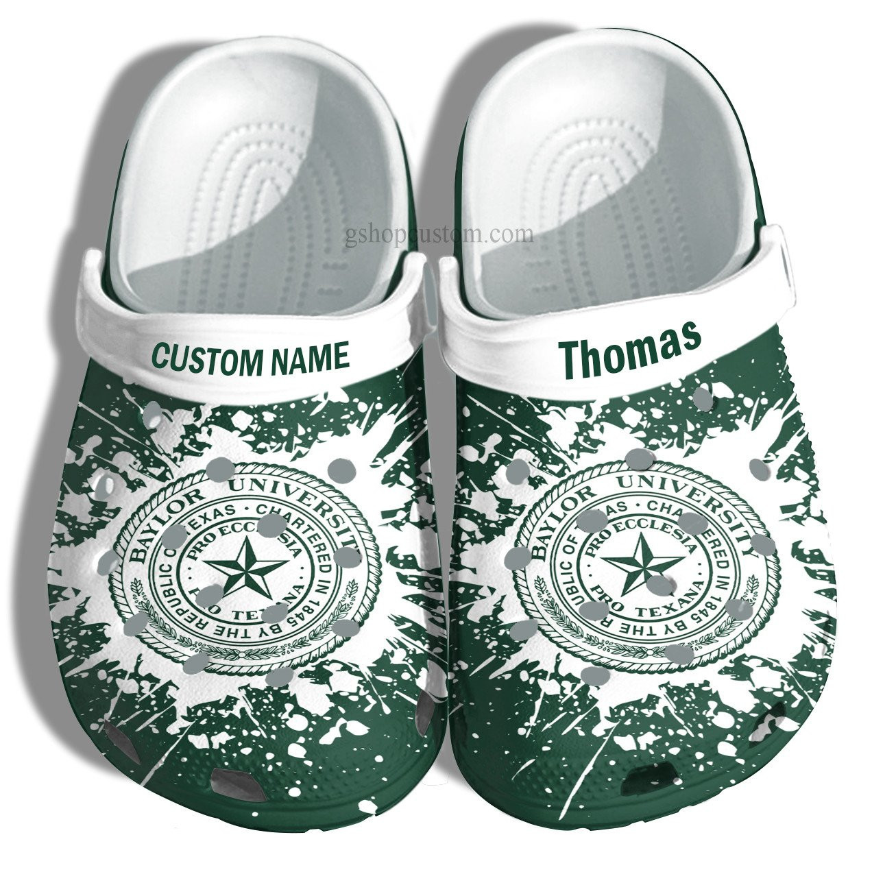 Baylor University Graduation Gifts Croc Crocs Clog Shoes Customize- Admission Gift Crocs Clog Shoes