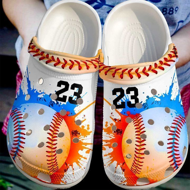 Baseball Personalized I Love Classic Clogs Crocs Shoes