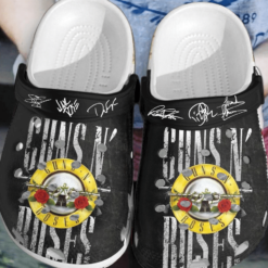Guns N Roses Crocband Clog Crocs Shoes For Men Women