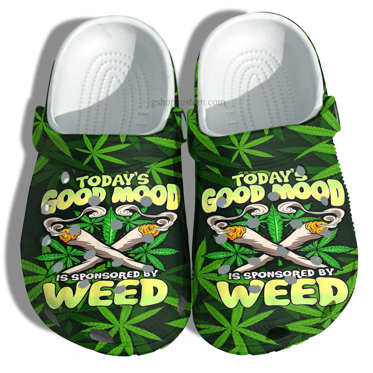 Good Mood Weed Funny Crocs Shoes - Hippie Smoke Weed Good Mood Crocs Shoes Croc Clogs Gift Men Women