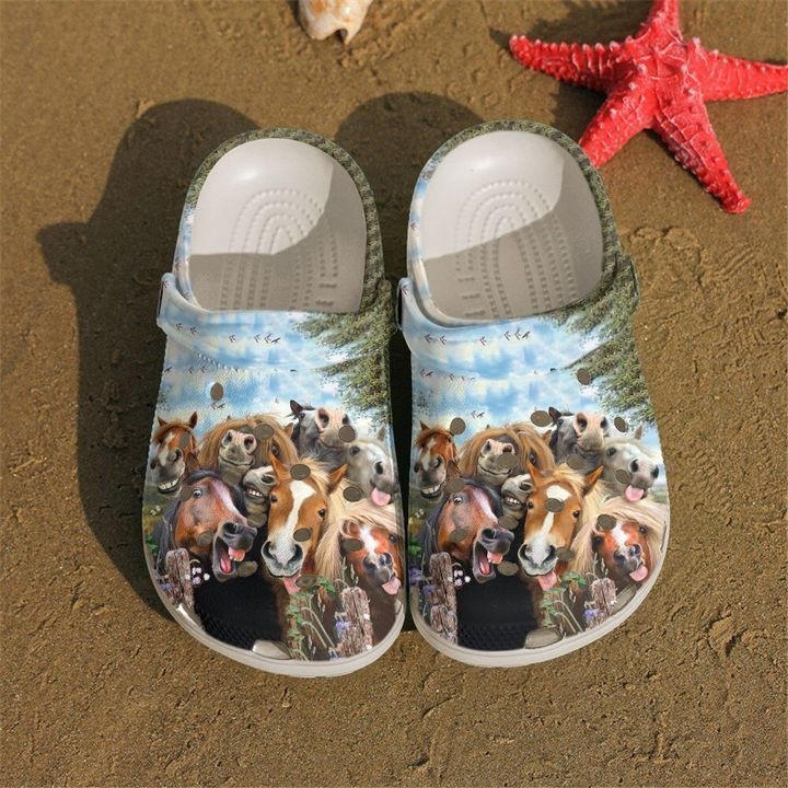 Horse Happy Classic Clogs Crocs Shoes