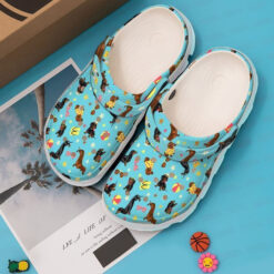 Dachshund Doxies On Vacation Classic Clogs Crocs Shoes