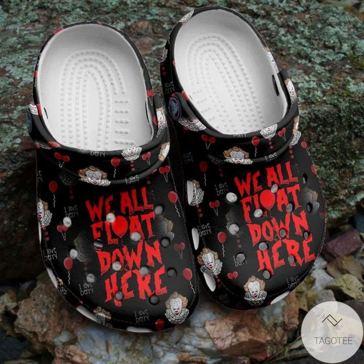 Halloween It Pennywise We All Float Down Here Horror Movie Character Crocband Clogs