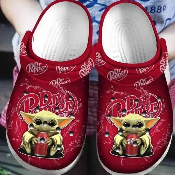 Baby Yoda Hug Dr Pepper Crocband Clog Crocs Shoes For Men Women
