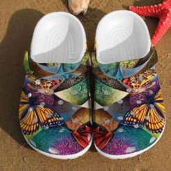 Butterfly Illusion Art Watercolor Unisex Birthday Gifts Clog Crocs Shoes