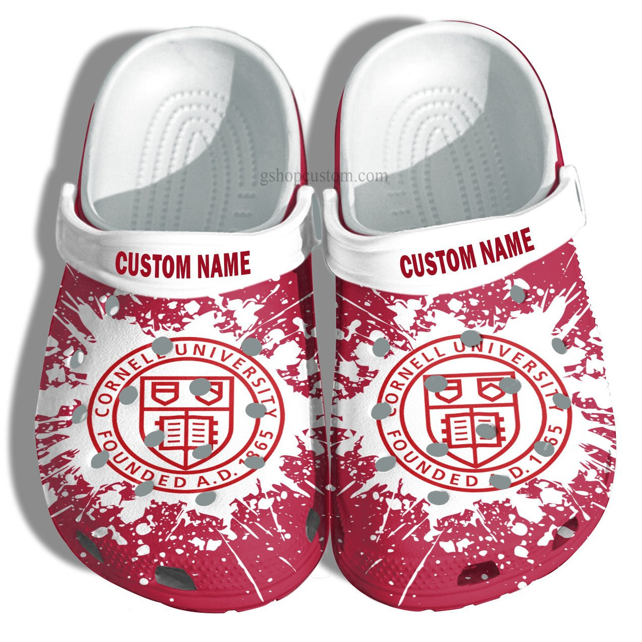 Cornell University Croc Crocs Clog Shoes Customize- University Graduation Gifts Crocs Clog Shoes Admission Gift