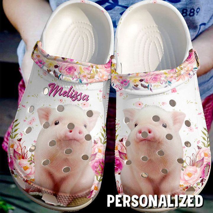 Farmer Personalized Cute Pig Classic Clogs Crocs Shoes