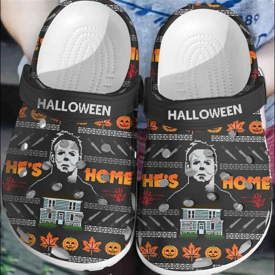 Michael Myers Hes Home Crocband Clogs