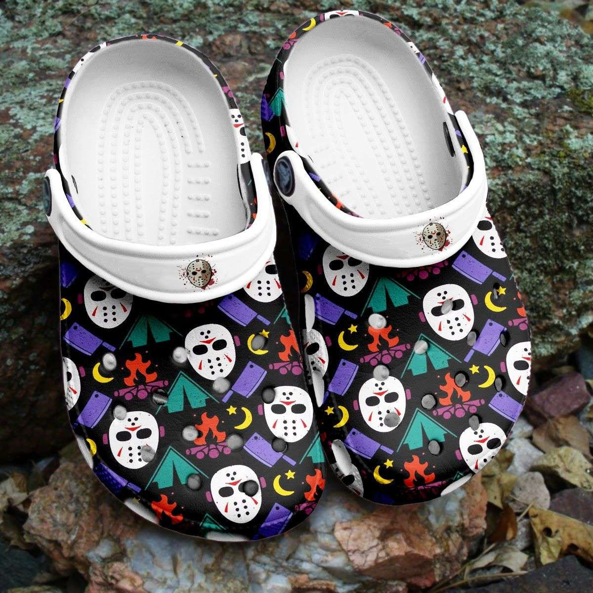 Halloween Jason Voorhees Characters Horror Movie Face Crocband Clogs