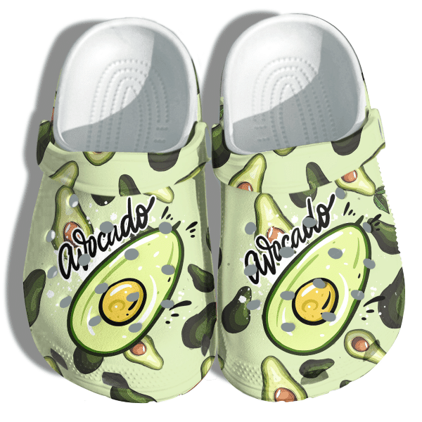 Avocado Cute Funny Crocs Shoes - Fruits Lover Clog Gifts For Women Girls Daughter