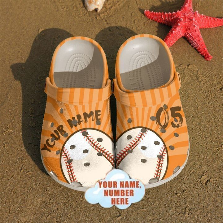 Baseball Personalized Classic Clogs Crocs Shoes