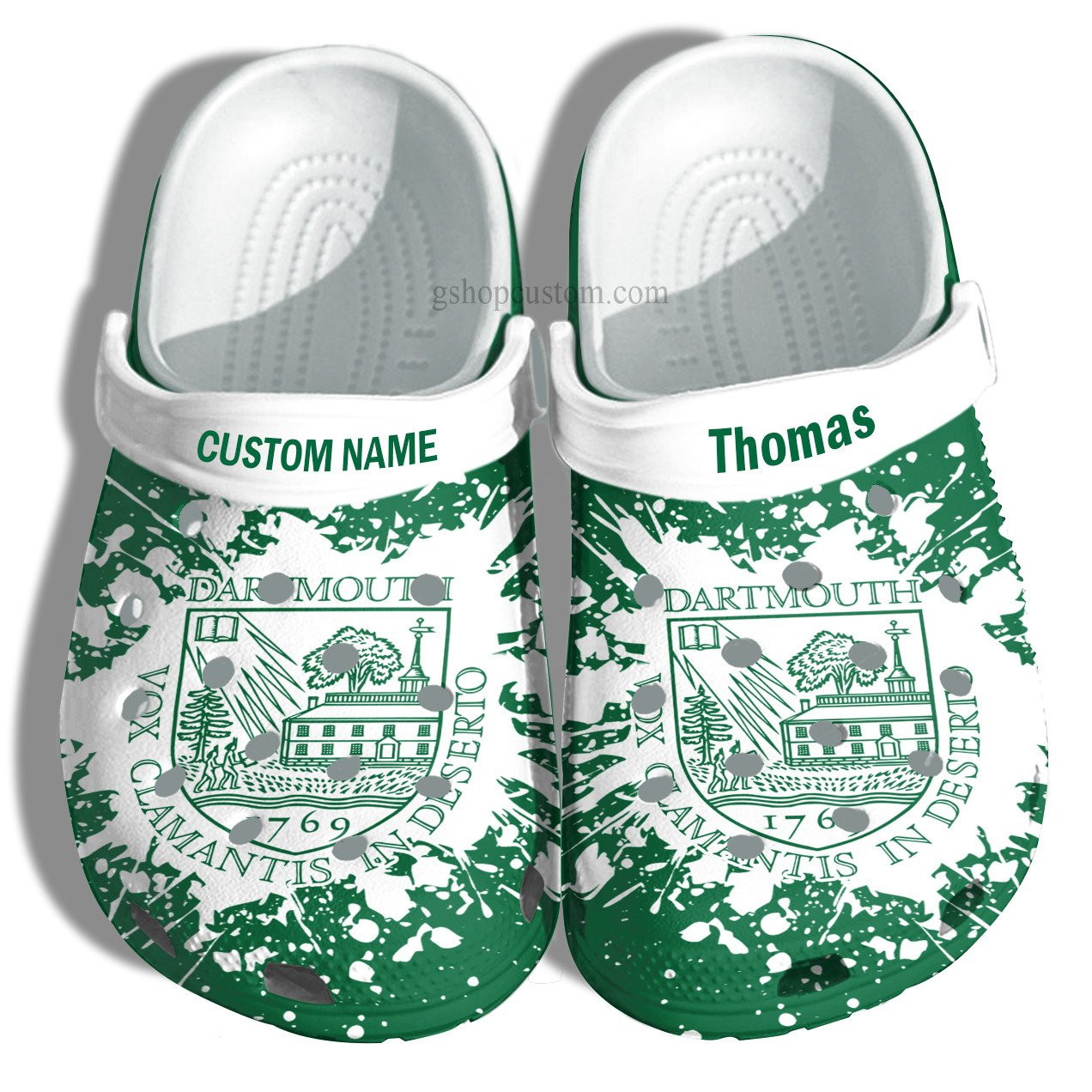 Dartmouth College Graduation Gifts Croc Crocs Clog Shoes Customize- Admission Gift Crocs Clog Shoes