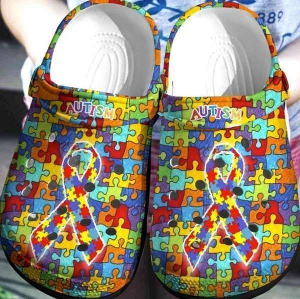 Autism Awareness Clog Crocs Shoes