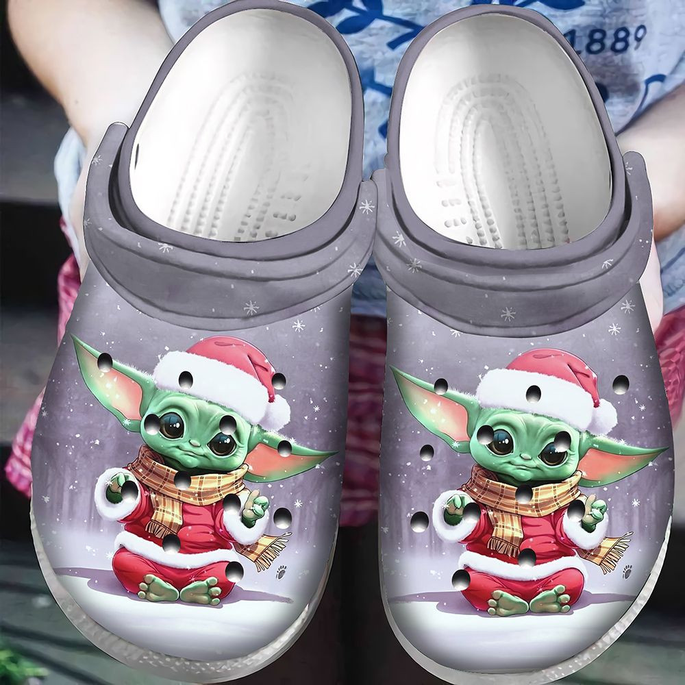 Baby Yoda Christmas Classic Clogs Crocs Shoes