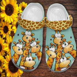 Giraffe Funny Face Croc Crocs Shoes For Boy Girl- Giraffe Lover Crocs Shoes Croc Clogs Birthday Gift