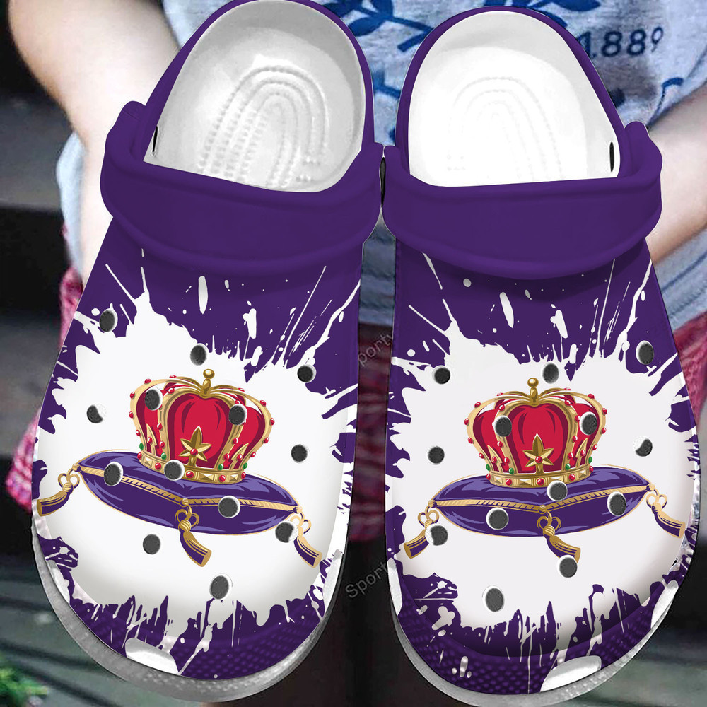 Full Purple Clogsown Royal Clogs Crocs Shoes