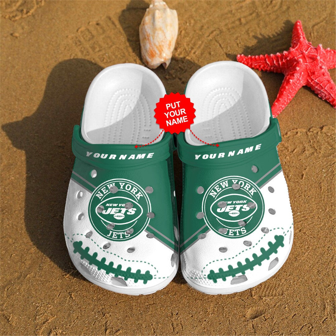 New York Jets Personalized Custom For Nfl Fans Clog Crocs Shoes