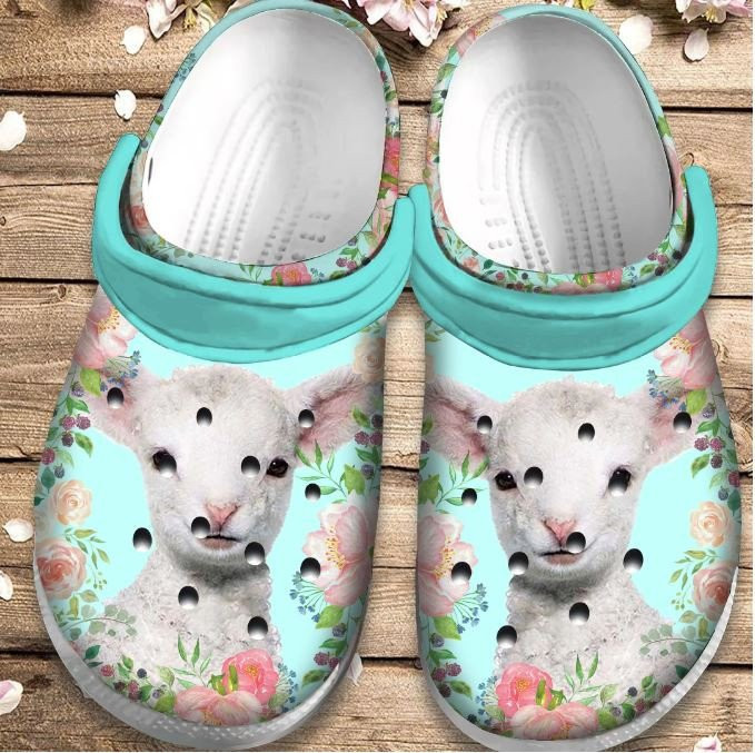 Little Lamb Crocs Shoes - Lovely World Clogs Gift For Birthday