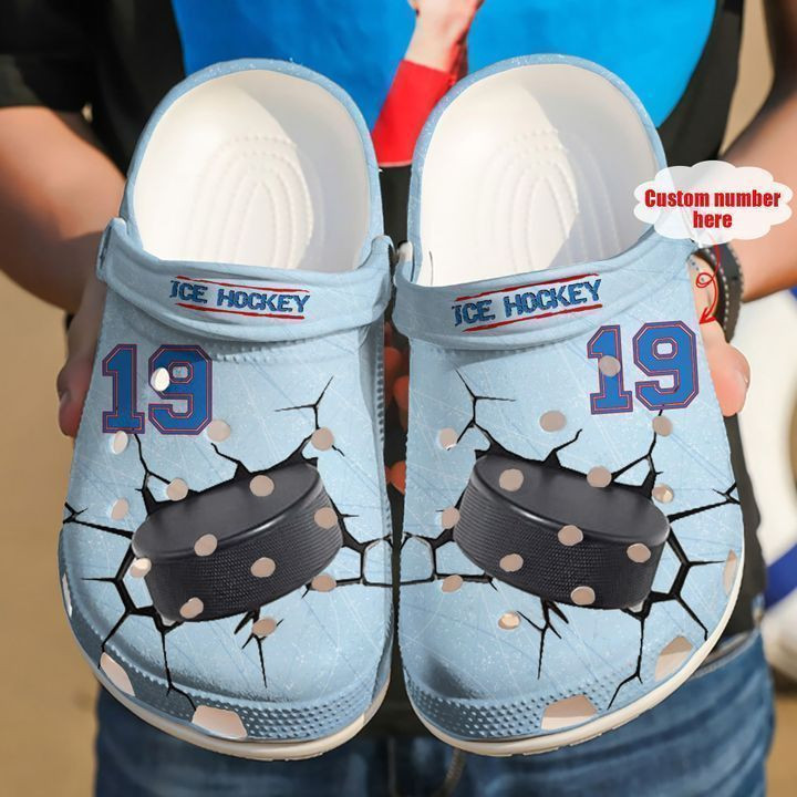 Hockey Personalized Ice Lover Clog Crocs Shoes